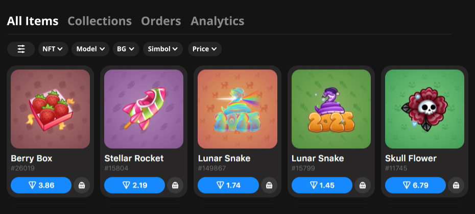 Marketplace with filters